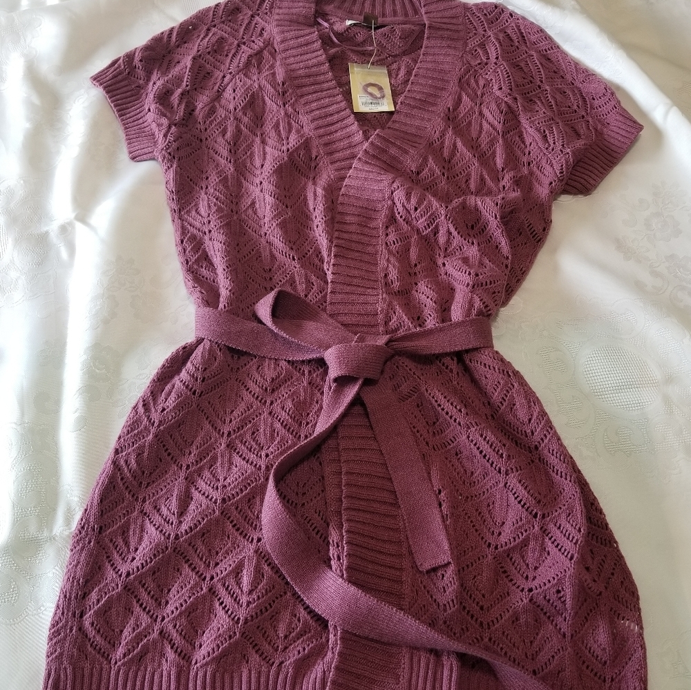 Sonoma Life & Style Short Sleeved Sweater SzL NEW